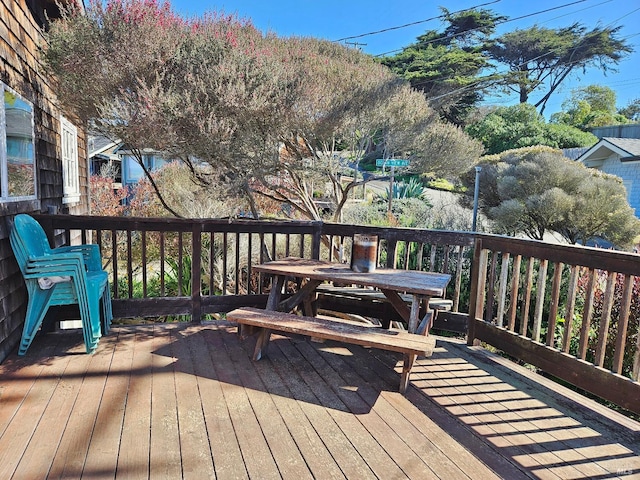 view of wooden terrace