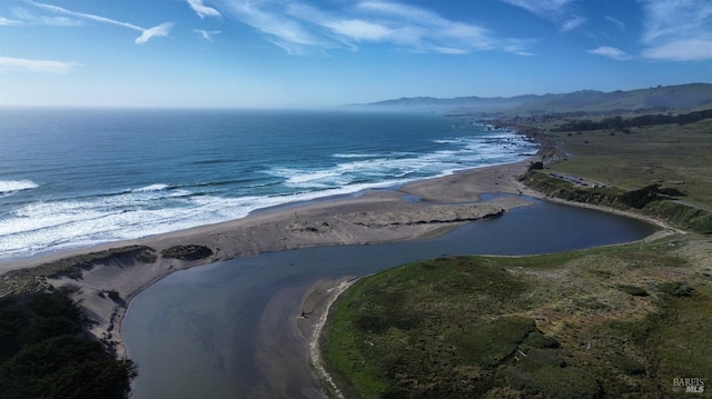 195 Ocean View Ave, Bodega Bay, CA 94923 - bird's eye view of a water and mountain view