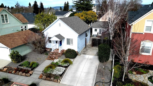 bird's eye view featuring a residential view