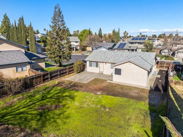 bird's eye view featuring a residential view