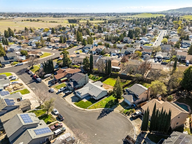 bird's eye view with a residential view