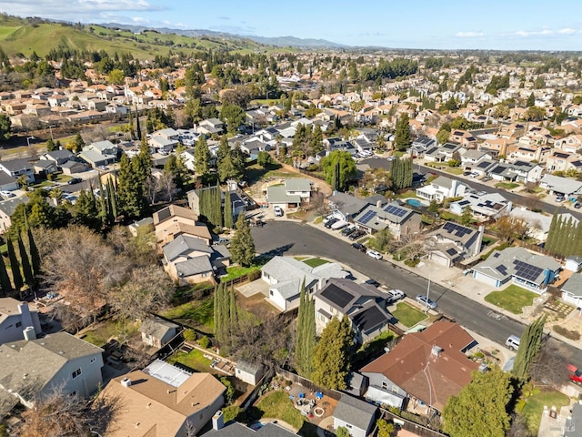 aerial view featuring a residential view