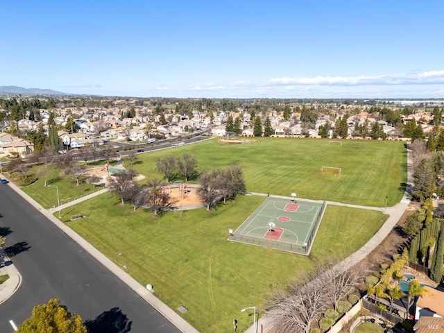 bird's eye view featuring a residential view