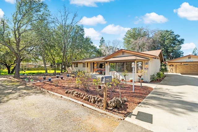 view of ranch-style home