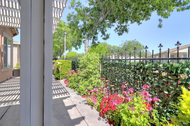 view of patio / terrace with fence