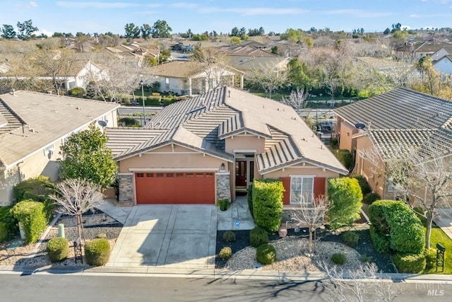 bird's eye view featuring a residential view