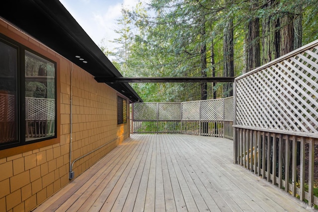 view of deck