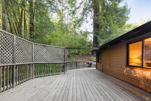 view of deck
