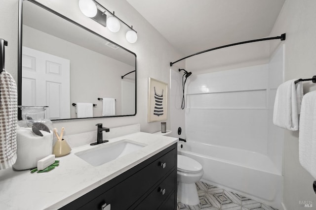 483 Rinconada Ct, Benicia, CA 94510 - bathroom with vanity, toilet, and  shower combination
