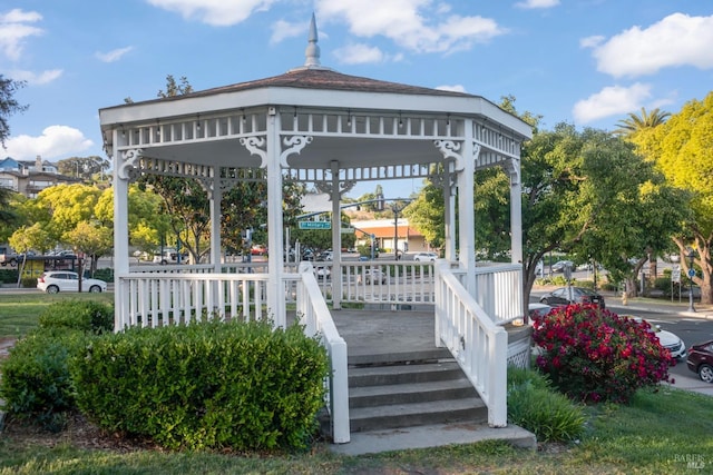view of home's community featuring a gazebo