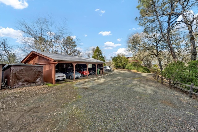 exterior space with driveway