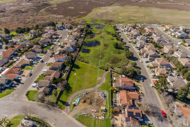 bird's eye view with a residential view