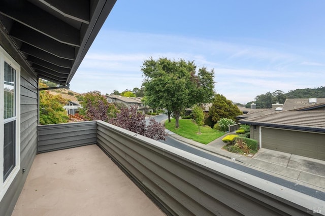 view of balcony