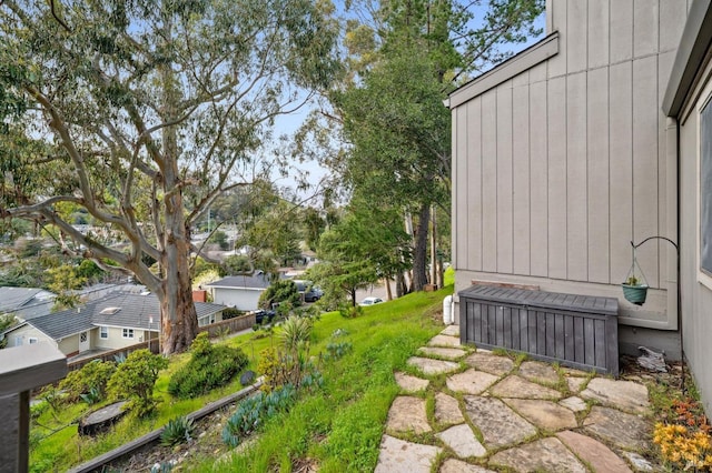 view of yard with a patio area