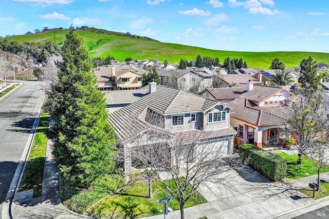 birds eye view of property featuring a residential view