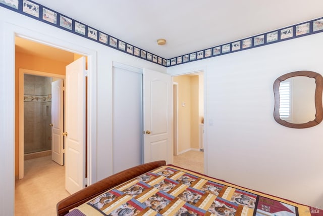 bedroom featuring a closet