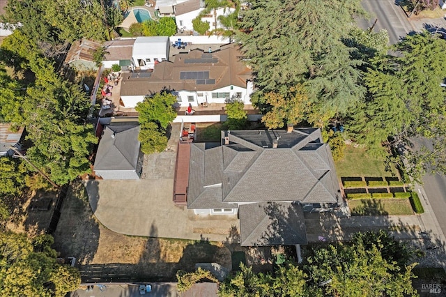 drone / aerial view with a residential view