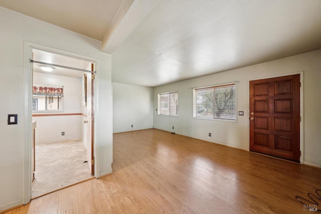 interior space with light wood-style flooring