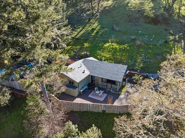 birds eye view of property