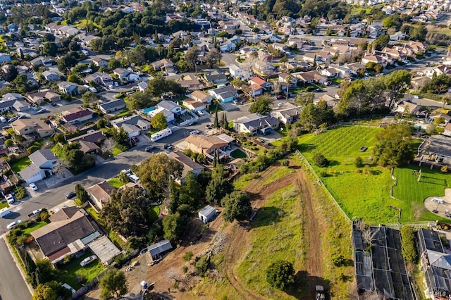 drone / aerial view featuring a residential view