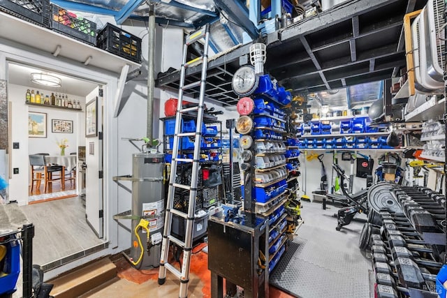 interior space with water heater