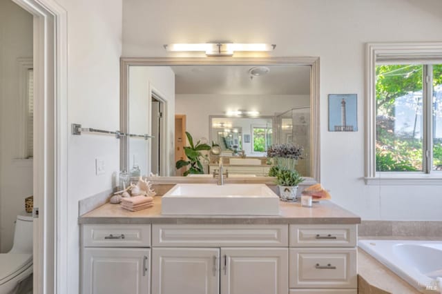 7 Highland Ave, San Rafael, CA 94901 - full bath featuring plenty of natural light, toilet, and vanity