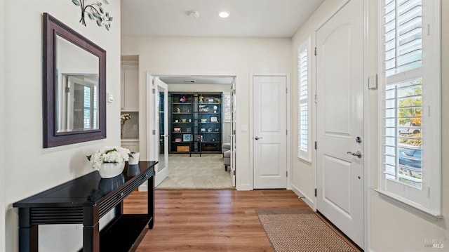 1623 Winterberry Ln, Rohnert Park, CA 94928 - foyer featuring light wood-style floors and recessed lighting
