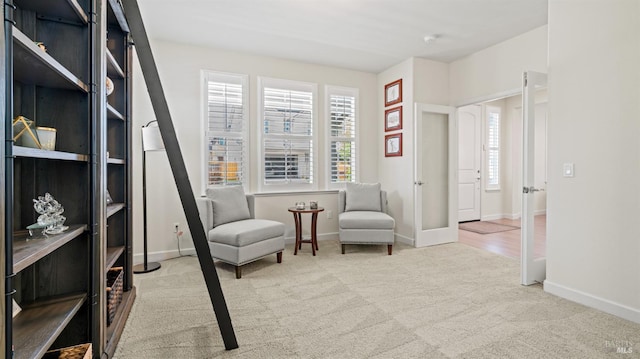 1623 Winterberry Ln, Rohnert Park, CA 94928 - living area featuring plenty of natural light, carpet floors, and baseboards