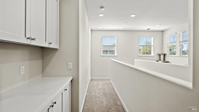 1623 Winterberry Ln, Rohnert Park, CA 94928 - bar area with light carpet, baseboards, and recessed lighting