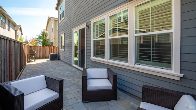 1623 Winterberry Ln, Rohnert Park, CA 94928 - view of patio with a fenced backyard and central air condition unit