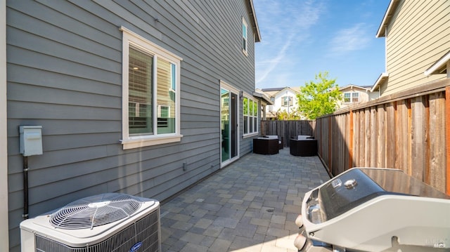 1623 Winterberry Ln, Rohnert Park, CA 94928 - view of patio with central AC unit and a fenced backyard