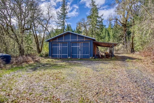 exterior space with driveway