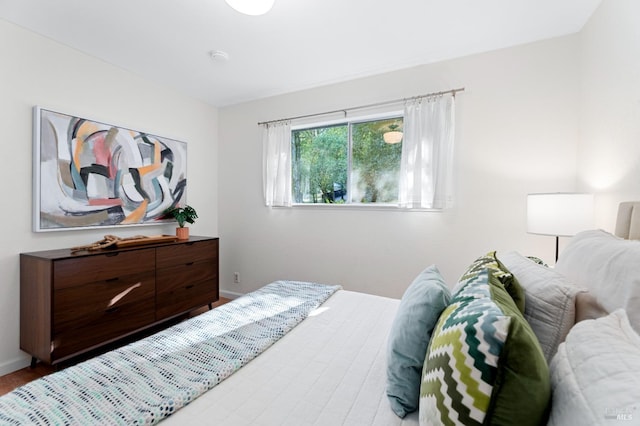 bedroom with baseboards