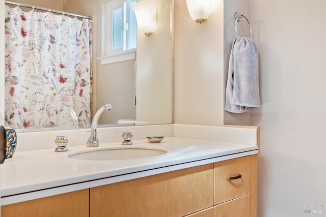 bathroom featuring vanity