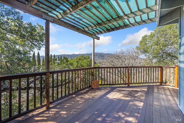 view of wooden terrace