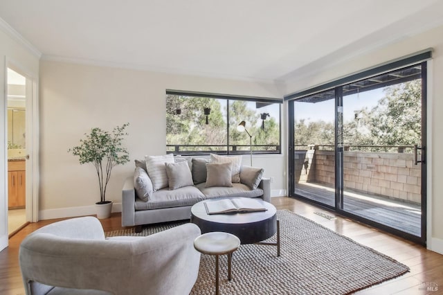 sunroom featuring visible vents