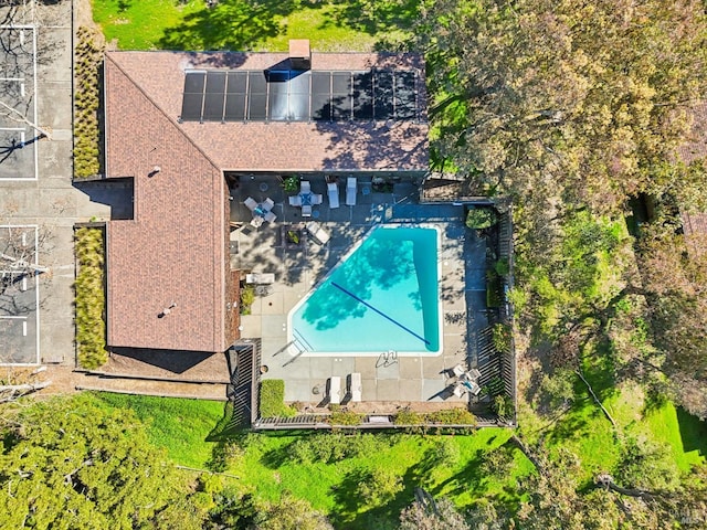 birds eye view of property