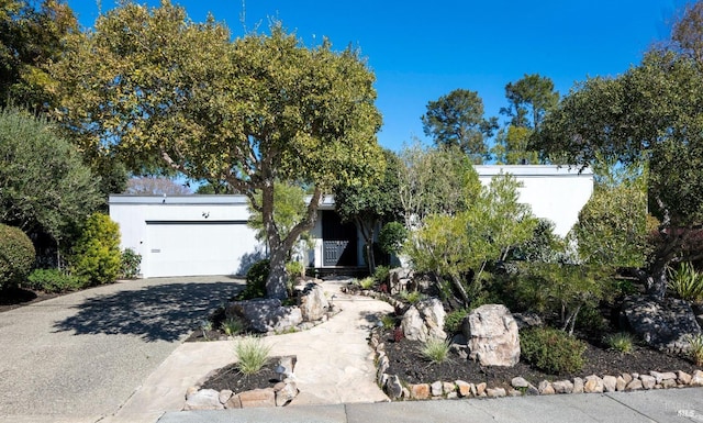 view of front of house with driveway and an attached garage