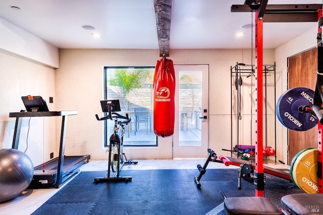 view of workout room