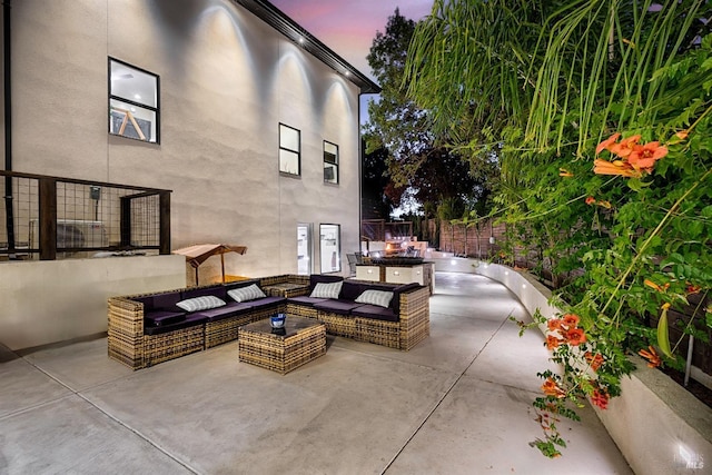 view of patio / terrace with outdoor lounge area