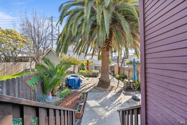 view of patio / terrace featuring a fenced backyard