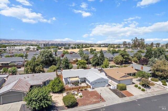 aerial view featuring a residential view