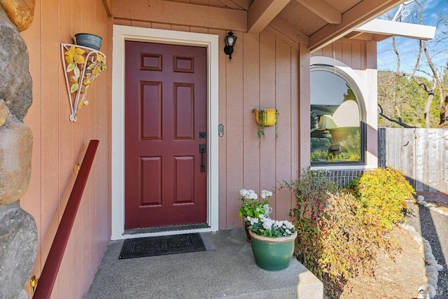 view of property entrance