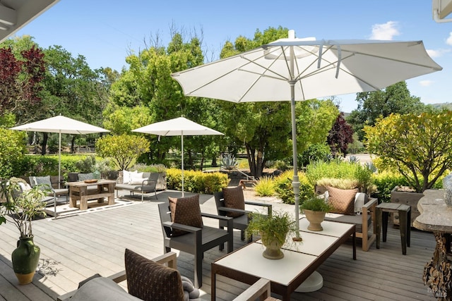 100 W Trinity Rd, Glen Ellen, CA 95442 - wooden deck with an outdoor hangout area
