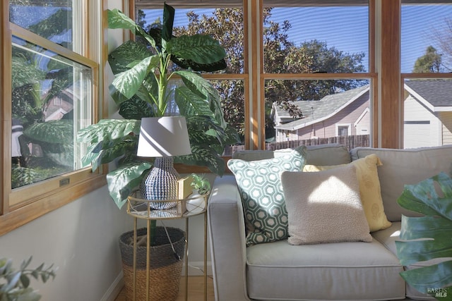 view of sunroom / solarium