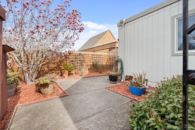 view of patio / terrace with a fenced backyard