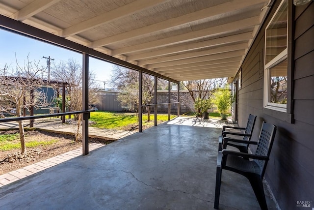 view of patio / terrace with a fenced backyard