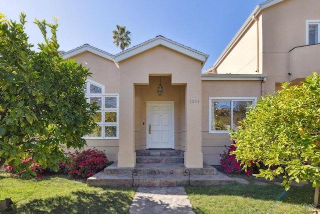 view of front of property with stucco siding