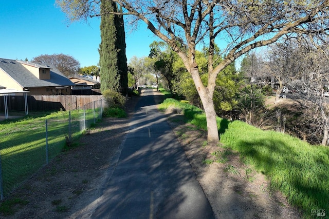 view of road