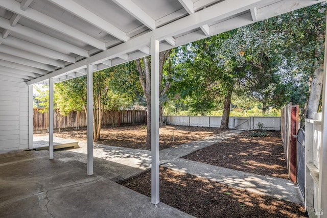 view of patio / terrace featuring a fenced backyard